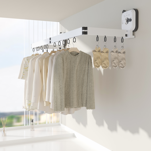 좁은 공간의 혁신, 유니홈 흡착식 건조대로 편리한 빨래 건조를 경험하세요.