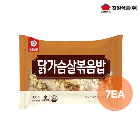 천일식품 닭가슴살볶음밥 300g x 7봉, 7개
