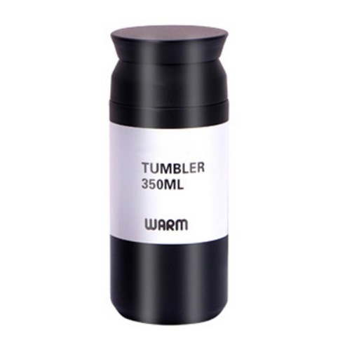 위베이지크 어디서나쏙 예쁜 진공 텀블러, 블랙, 350ml