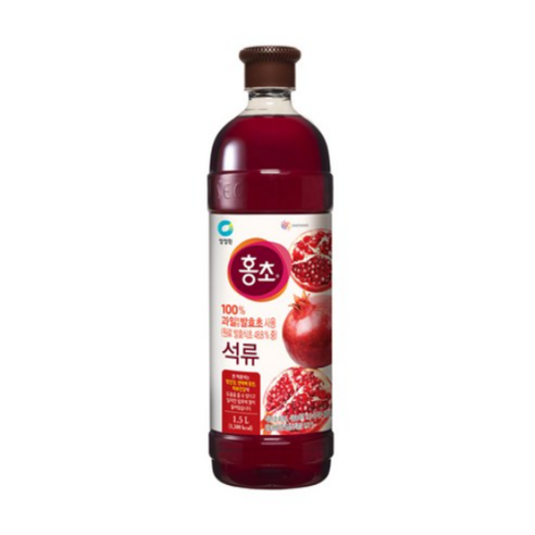 백앤 청정원 홍초 100% 자연발효초 사용 석류, 1.5L, 1개