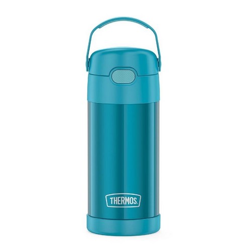 [미국] 써모스 THERMOS FUNTAINER 355ml 12온스 키즈 스트로우 보틀 블루/그린, 12 Ounces, 1개