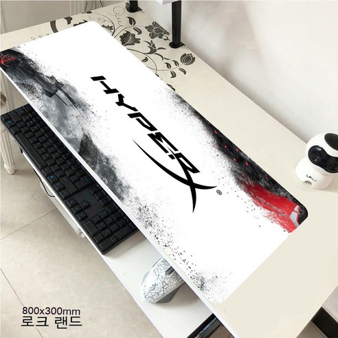 YJQ 마우스 패드 HyperX 대형 게이머 XXL 키보드 데스크 마우스 매트 800x300mm 카펫 고무 Tapis Souris 게이밍 노트북 CSGO 마우스 패드용, hyperX9 80x30