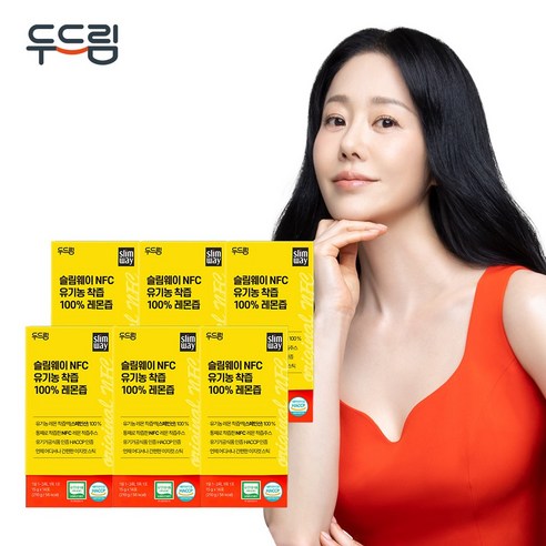 [슬림웨이] NFC 유기농 착즙 100% 레몬즙, 6박스, 210g