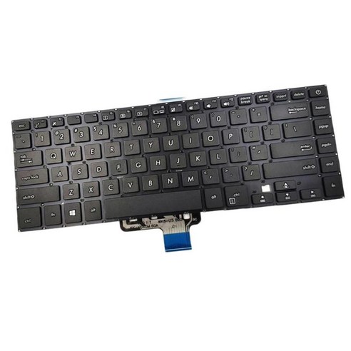 키보드 키트(미국 레이아웃) VivoBook S510 S510U, 340 × 120 × 5mm, 플라스틱, 블랙