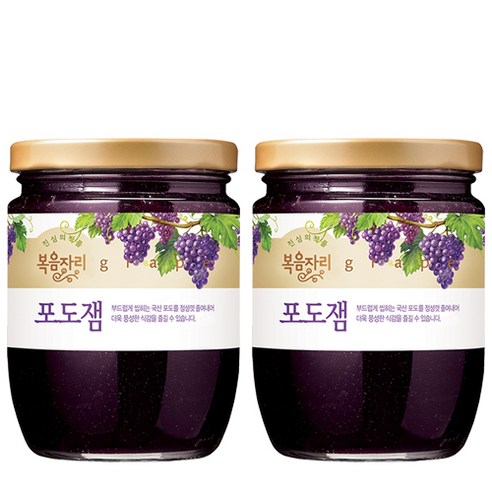 [복음자리] 과일잼(포도잼), 370g, 2개