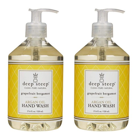 딥스팁 아르간 오일 핸드 워시, Grapefruit - Bergamot, 520ml, 2개