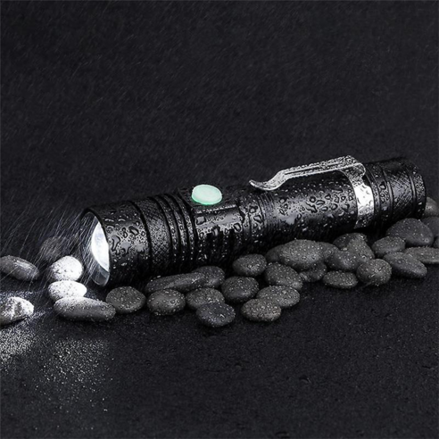 어둠을 꿰뚫는 빛, 미니 초강력 레이저 LED 손전등