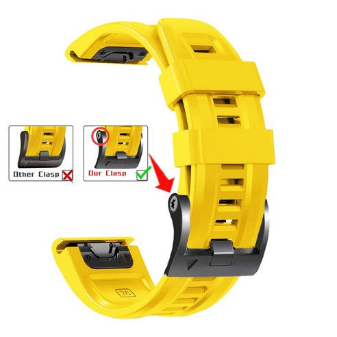 때문에 Garmin D2 Bravo D2 Charlie D2 Delta PX 스트랩 Quick Fit 26mm 고품질 실리콘 손목대 가민 시계대, #4