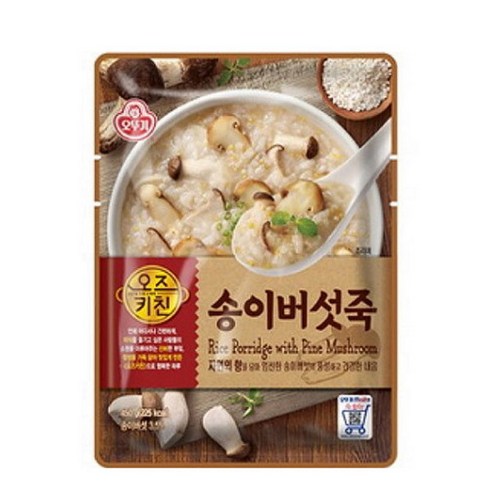 오뚜기 오즈키친 송이버섯죽, 450g, 6개