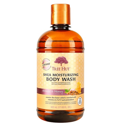 Tree Hut 시어 모이스처라이징 바디 워시, 502ml, Almond & Honey
