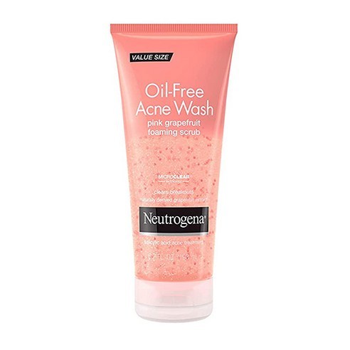 Neutrogena 오일 프리 여드름 워시 핑크 그레이프프루트 페이셜 스크럽 4.2 fl. 온스, 1개