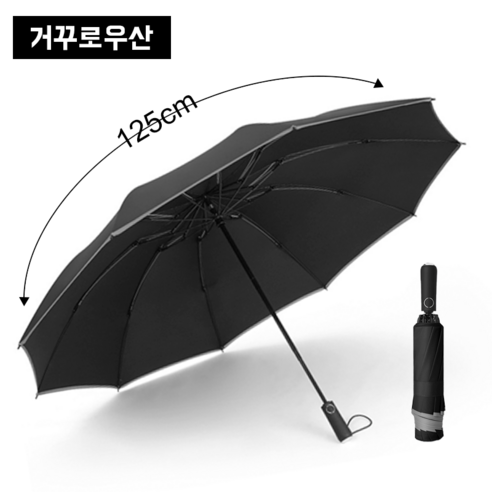 Linmr 고급 거꾸로우산 빛반사 2인용자동 특대형 우산 R7