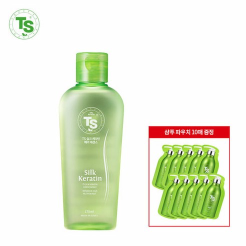 [티에스] TS 실크케라틴 헤어에센스170ml (+샴푸파우치 10개), 170ml