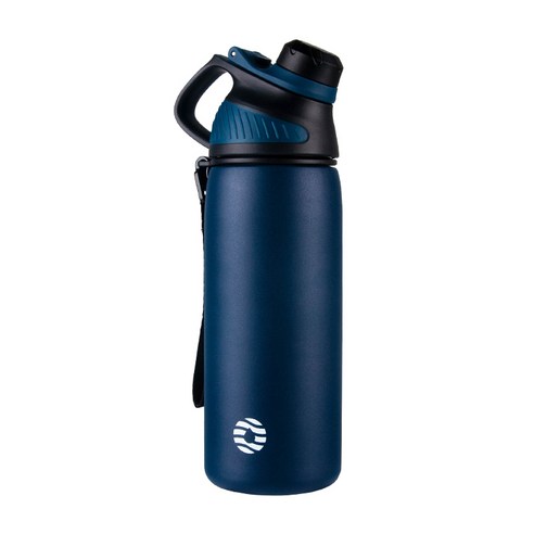 Fjbottle 캠핑 스포츠 물병 하이킹 단열 진공 플라스크 (마그네틱 뚜껑 포함) 스테인레스 스틸 보온병 BPA-무료 800ML, 러시아, Dark Blue