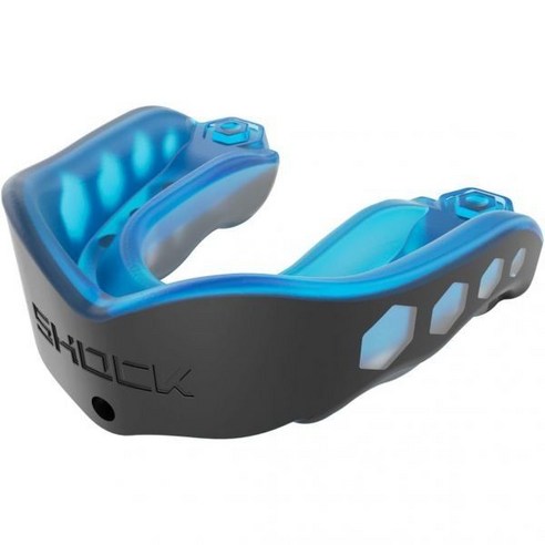 Shock Doctor Gel Max Mouth Guard Heavy Duty Prot, Non-flavored, Adult, Blue/Black