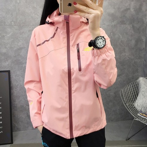 Modern Fashion 여성 심플한 방풍 방수 바람막이 빅사이즈 자켓