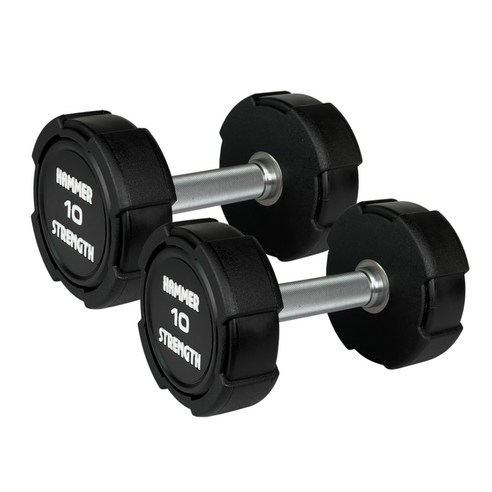 해머스트렝스 우레탄 덤벨 아령 10kg: 견고함과 아름다움, 홈트레이닝의 새로운 기준을 제시하다 해머스트렝스