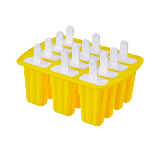 다나에 아이스크림 금형 플라스틱 아이스 래터를 가져 가기 쉬운 만화, 12 노란색