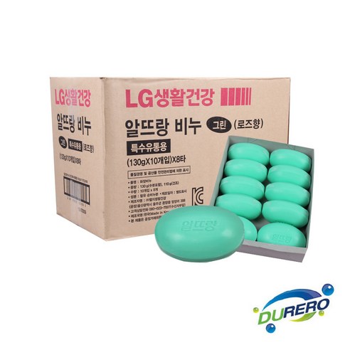 엘지 알뜨랑 그린 130g 세면비누, 180g, 1개