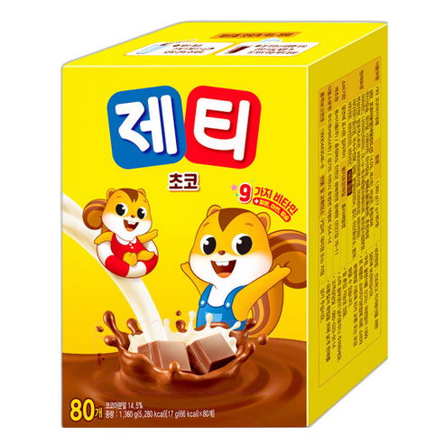 빠른 배송 제티 쵸코렛맛 80T (기프티콘 증정), 1개