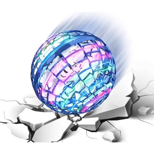 풀라잉볼 부메랑볼 매직 회전구 UFO LED 발광 매직볼, 블루, 1개