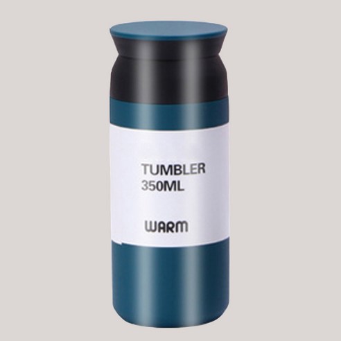 위베이지크 어디서나쏙 예쁜 진공 텀블러, 블루, 350ml