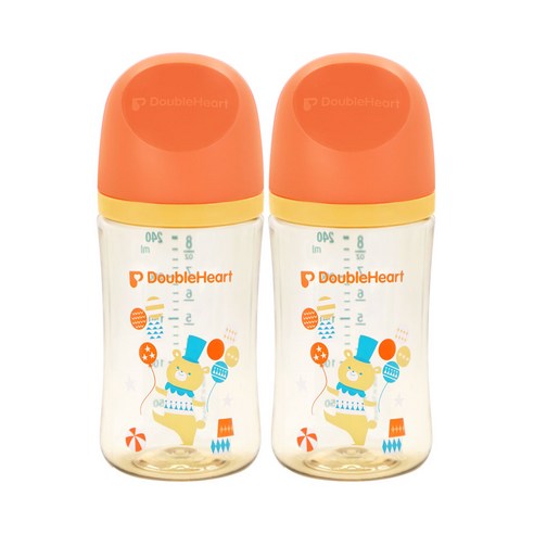 더블하트 모유실감 3세대 노꼭지 트윈팩 240ml 디어프렌즈, 2개