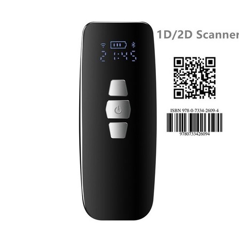 미니 바코드 스캐너 USB 유선/블루투스/2.4G 무선 1D 2D QR PDF417 바코드 iPad 아이폰 안드로이드 태블릿 PC 용|Scanners|, 02 2D