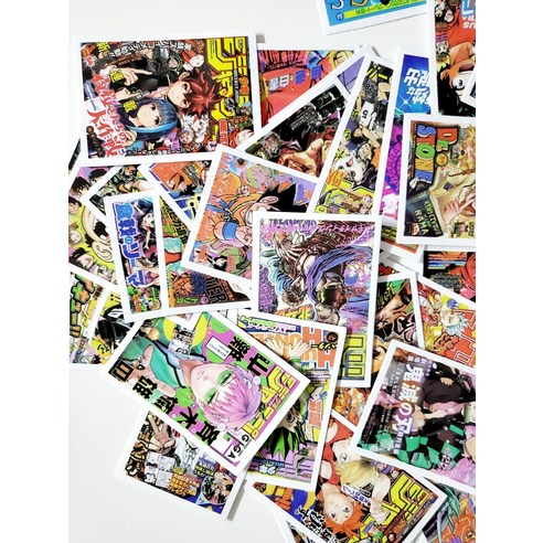 애니메이션 애호가를 위한 일본 만화 포스터 혼합 프리미엄 스티커 50매