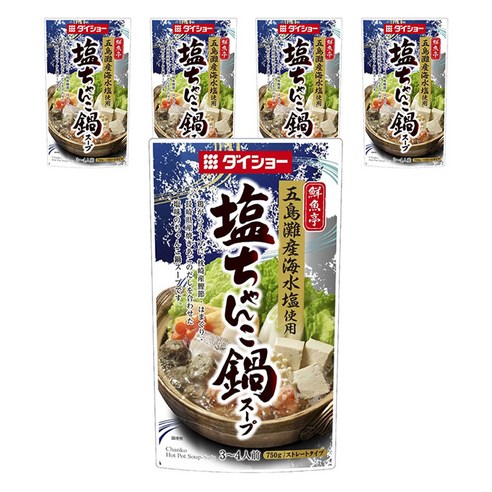 다이쇼 소금 창코나베 스프 스트레이트 타입, 5개, 750g