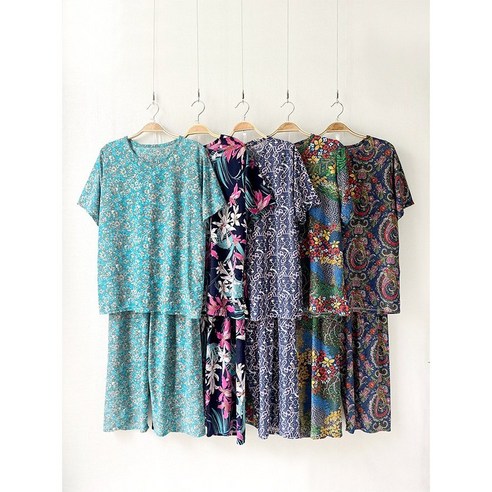 시원하고 편안한 80대 어머님을 위한 여름 실내복 세트