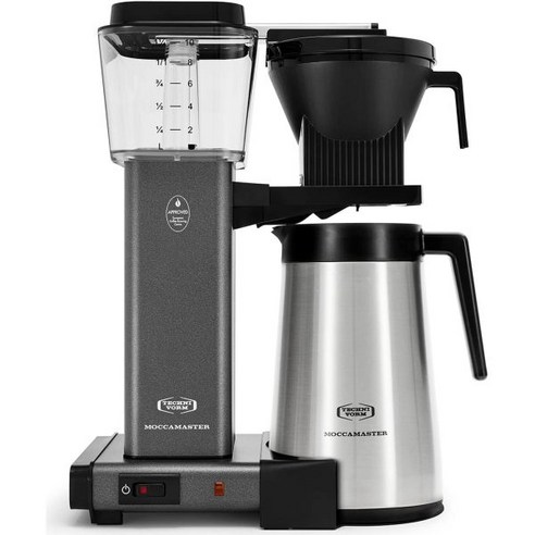 테크니범 모카마스터 79312 KBGT 커피브루어 40온스 폴리싱 실버, Stone Grey, Coffee Maker, 1개
