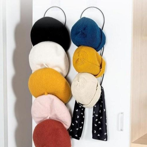 마벨인홈 생활편리 간편 모자걸이 가방 행거 후크, 그린, 2세트