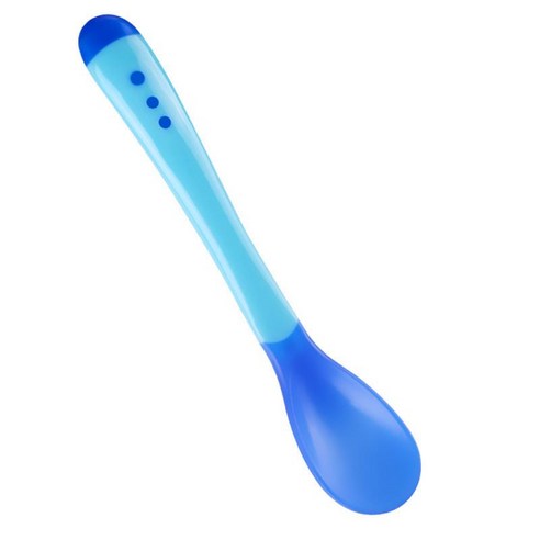 Temperature Sensing Spoon For Kids Feeding Temperature Sensor Baby Spoon Silicone Baby Feeding Spoon, 스페인, 02
