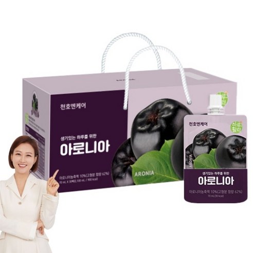 천호엔케어 생기있는 하루를 위한 아로니아즙, 70ml, 30개