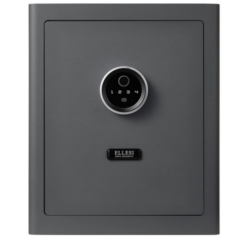 엘르시 지문인식 터치식 가정용 사무 소형 금고 ELS-400M, 그레이