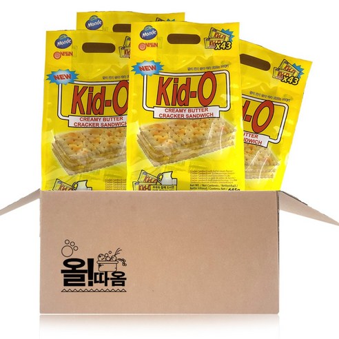 올따옴) 키도 버터크래커 645g 4개