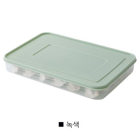 Coolife 냉장고 수납함 가정용 만두 카오스 상자 냉장고 보존 냉장고 보관함 다층, 녹색 상자