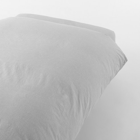 무인양품 MUJI 워싱면 이불 커버 JDAA3A1A, 그레이
