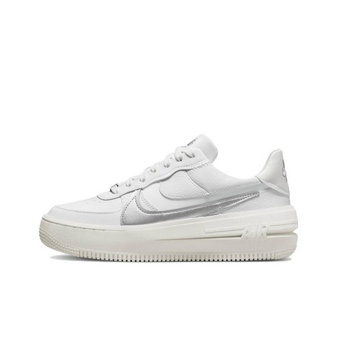 Nike Air Force 1 PLTAFORM White Silver Woman DJ9946-101