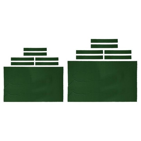 전문 풀 테이블 천 빠른 사전 컷 침대 레일 쿠션 8ft 7ft, 녹색, 설명, 양모