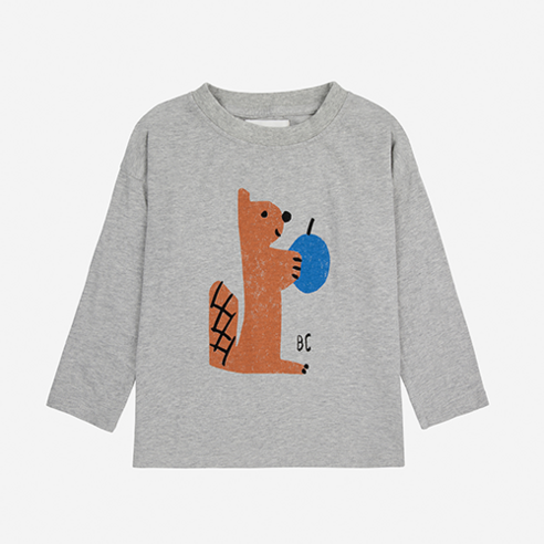 [보보쇼즈] Hungry Squirrel T-shirt 헝그리 스쿼럴 긴팔 티셔츠