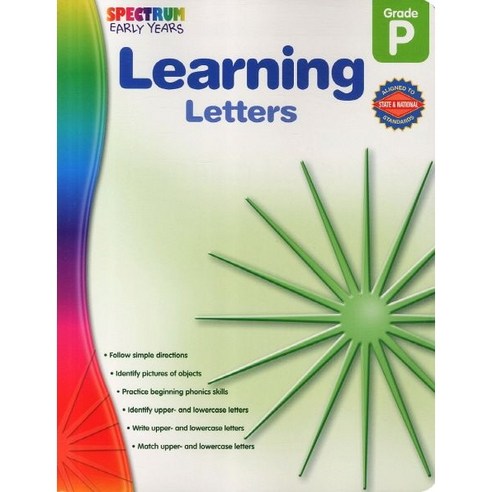 Learning Letters Grade Pk : Preschool, Spectrum