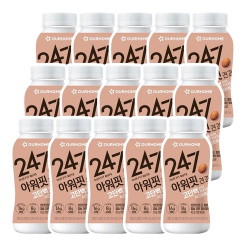 아워홈 아워핏 견과 식사대용 곡물 쉐이크 선식 43g