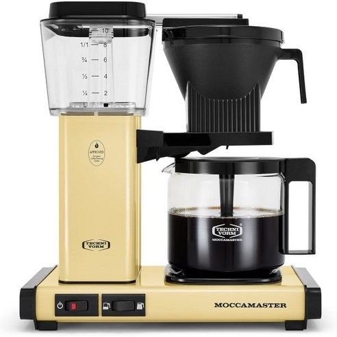 테크니봄 모카마스터 53923 KBGV 셀렉트 10컵 커피 메이커 주니퍼 40온스 125L, 10-Cup, Butter Yellow
