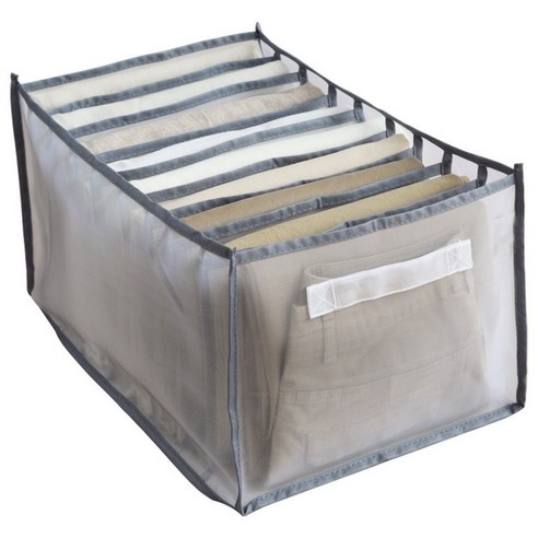 망사 수납봉투 물세탁 가능 두꺼운 서랍 수납 분류정리박스 청바지 레깅스 수납 분리박스, 회색 32.17.12 레깅스