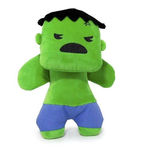 버클다운 카와이 스탠딩 포즈 반려견 장난감 스퀴커 플러쉬 봉제장난감, 1개, Hulk