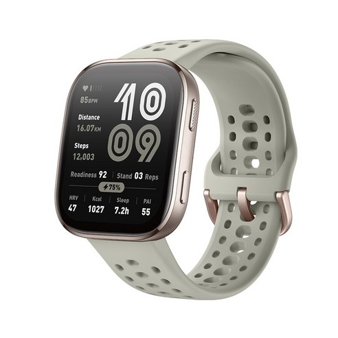 어메이즈핏 스마트워치 BIP 6, GPS + 블루투스, 46.3mm, 라이트 그레이