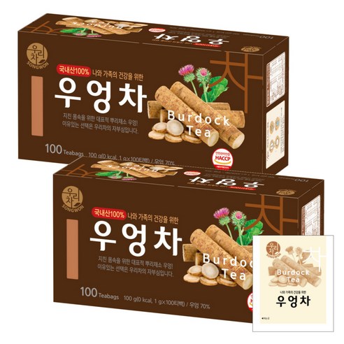 송원 우리차 우엉차 100T, 1g, 100개입, 2개