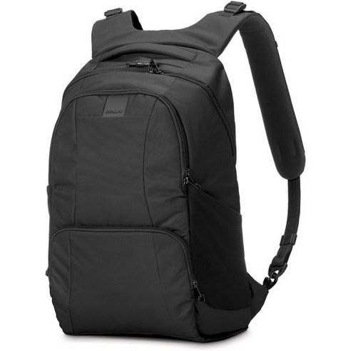 Pacsafe 팩세이프 힙색 가방 메트로세이프 50 LS450 백팩 25L 데이색 도난 방, Black (Black 100)